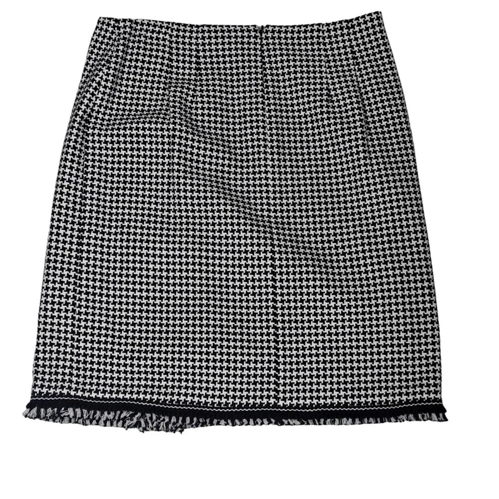 NEW Talbots black and white Houndstooth Skirt 12 - Picture 2 of 4
